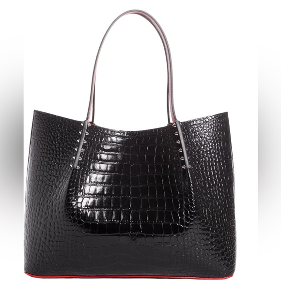 Christian Louboutin Handbags - NWT CHRISTIAN LOUBOUTIN LARGE CABAROCK CROC TOTE HANDBAG